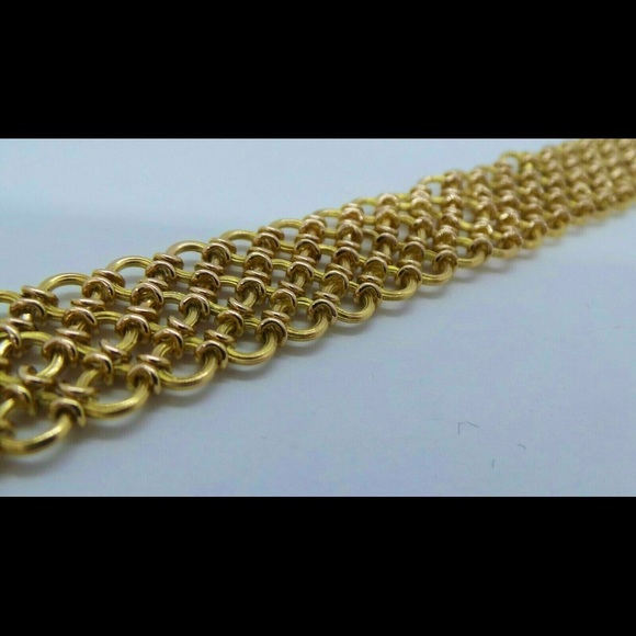 Vintage 18K YELLOW GOLD LINK BRACELET - Picture 8 of 13